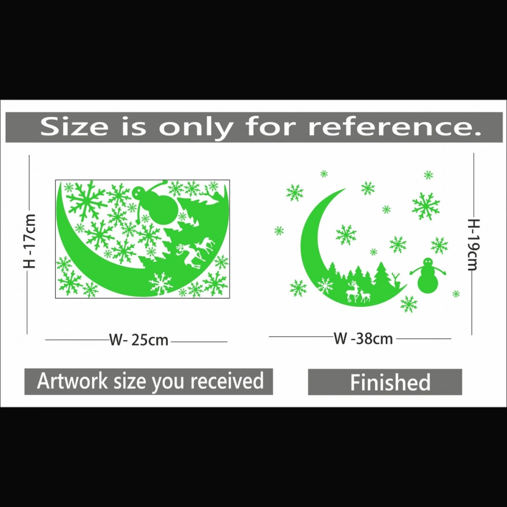 Green Galaxy Of Stars Radium Wall Sticker