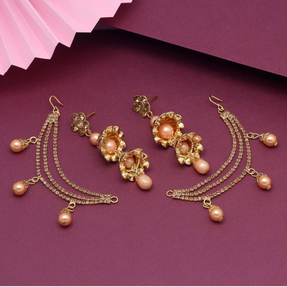 Women's Gold Color Bahubali Earrings