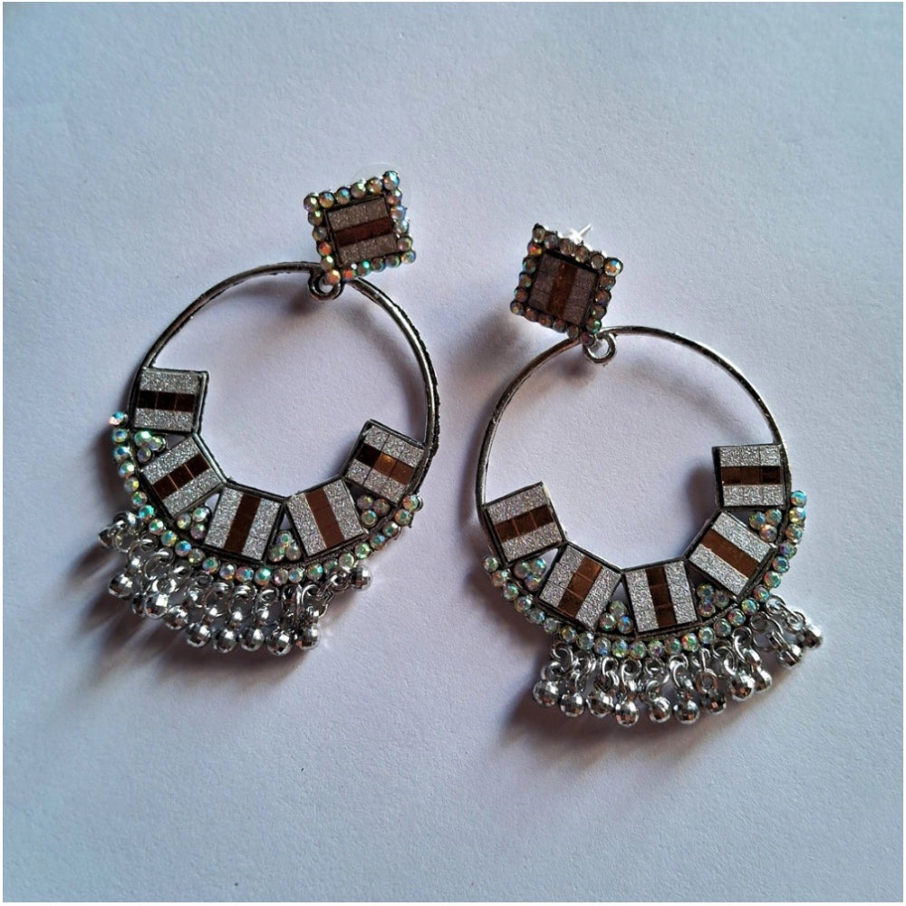 Women's Gold & Silver Color Oxidised Earrings