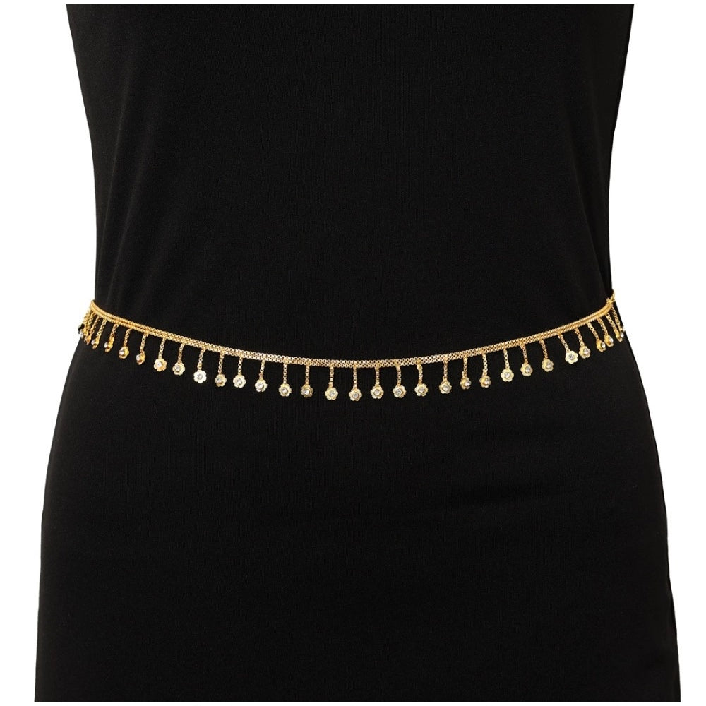 Women's Gold Plated Kamarband Waist Belt For Women//Girls Adjustable Chain