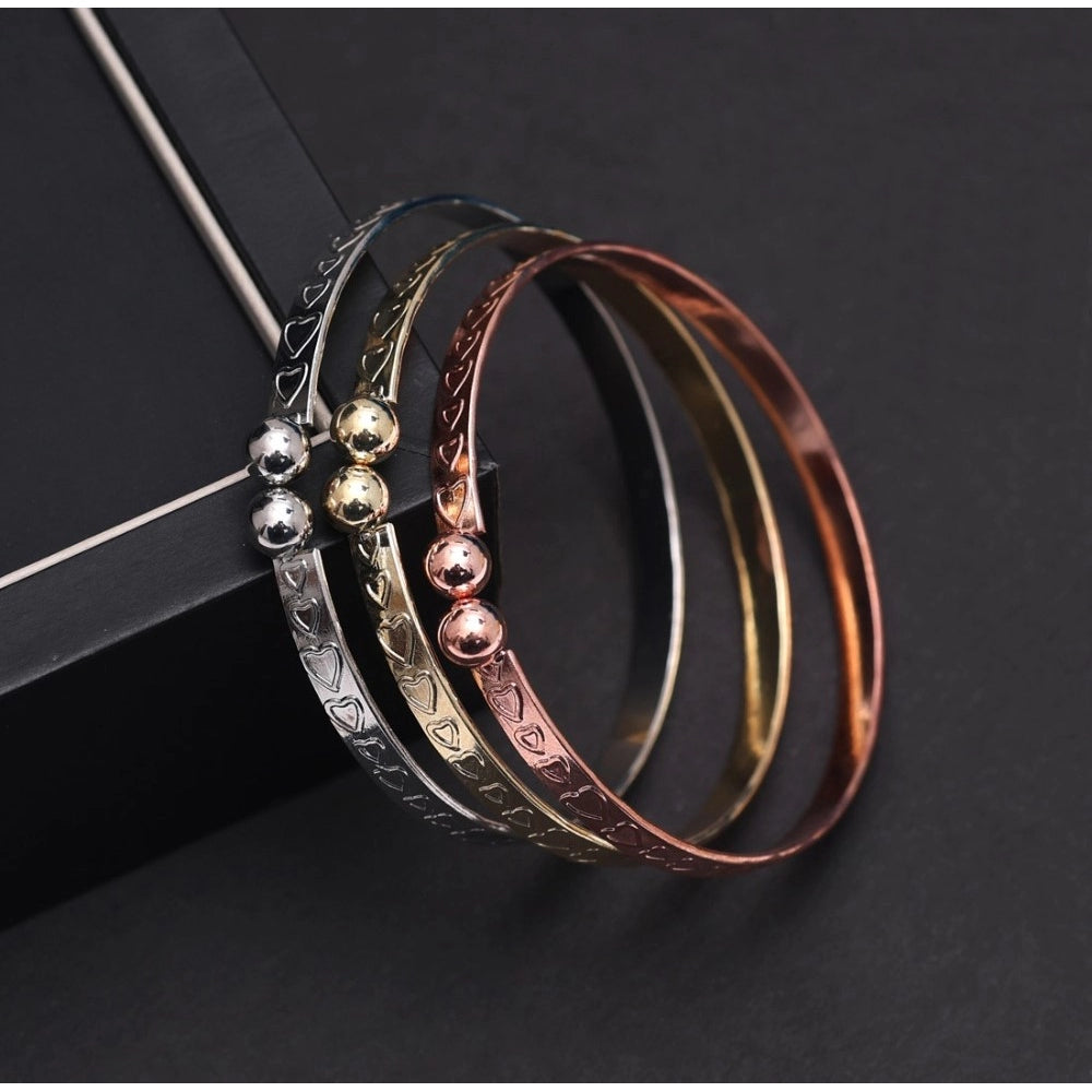 Women's Multi Color 3 Pieces Adjustable Bracelets & Rings