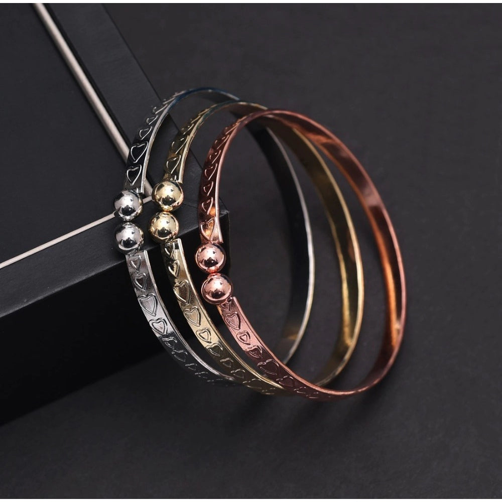Women's Multi Color 3 Pieces Adjustable Bracelets & Rings