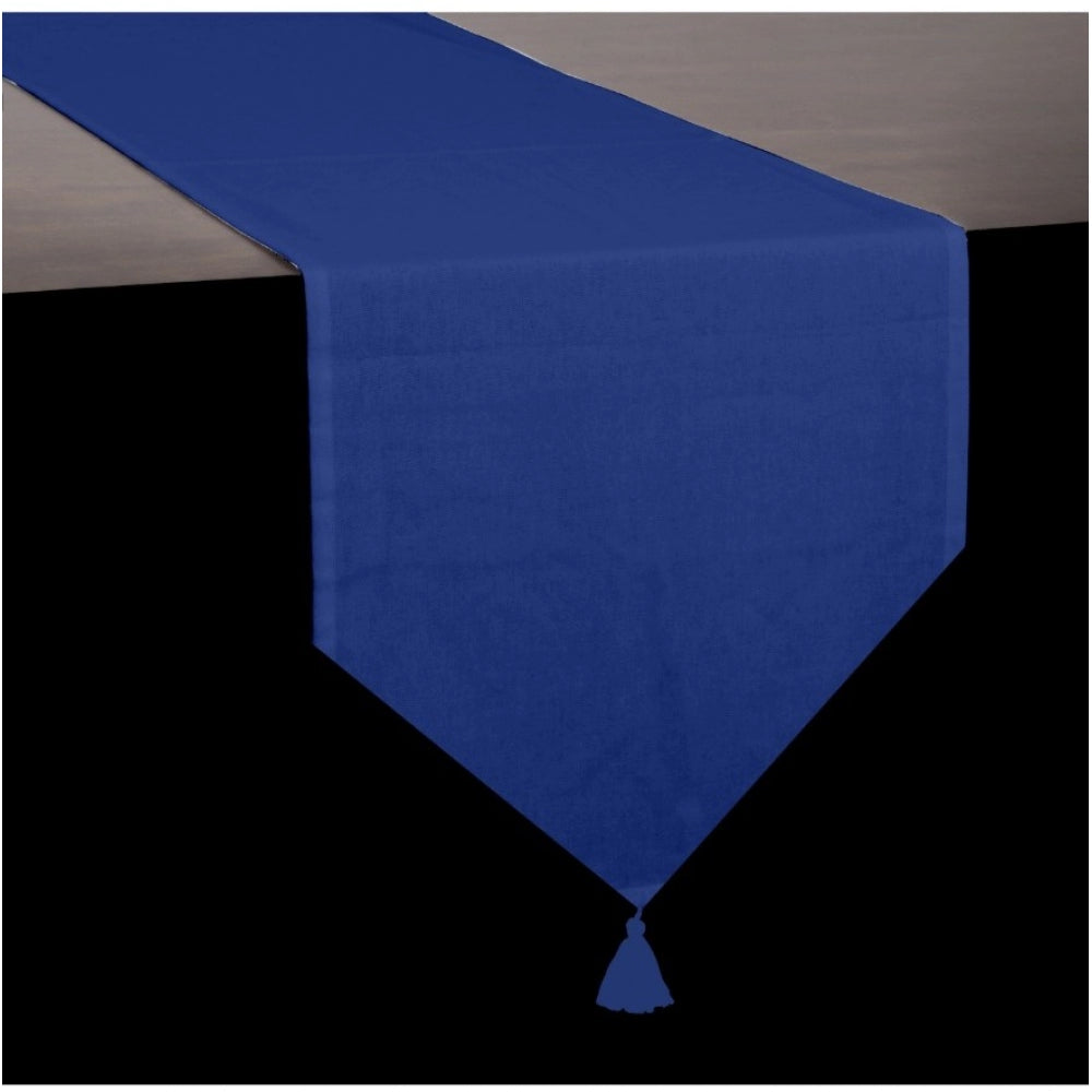 Solid Cotton Table Runners (Ink Blue)
