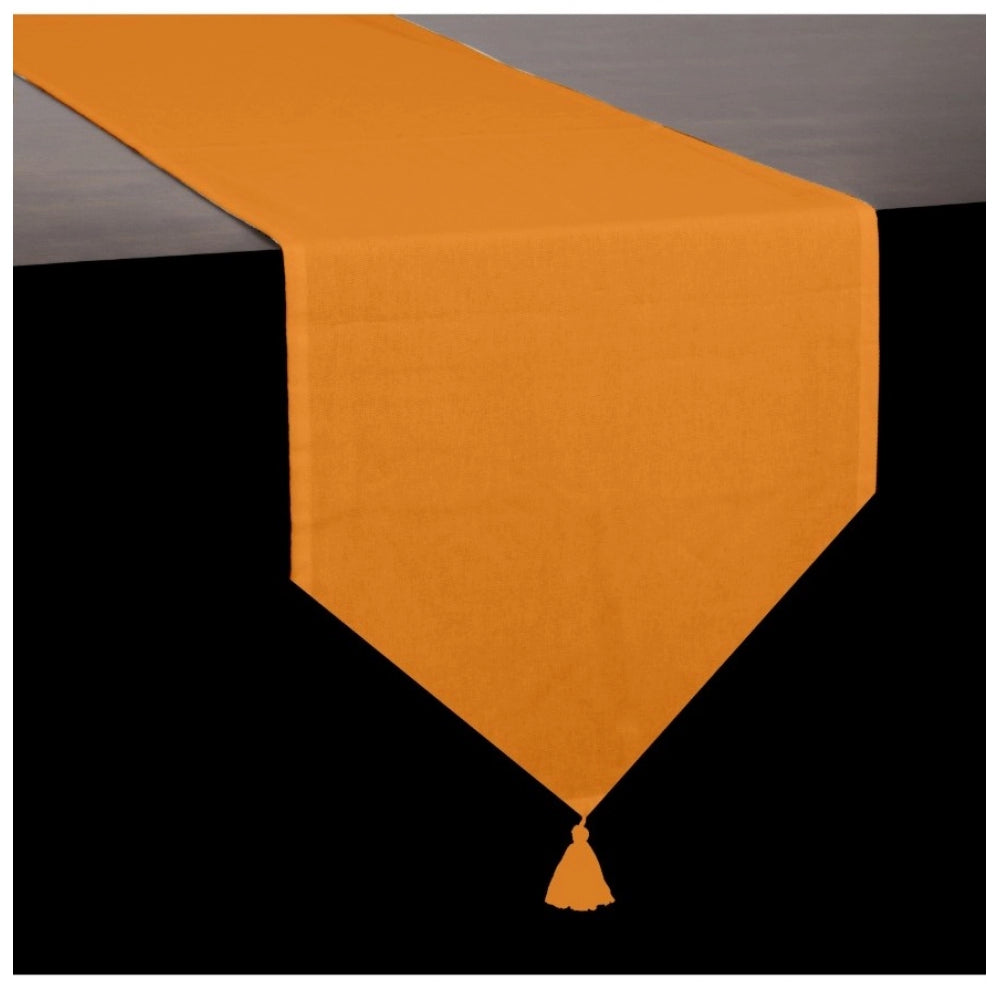 Solid Cotton Table Runners (Orange)