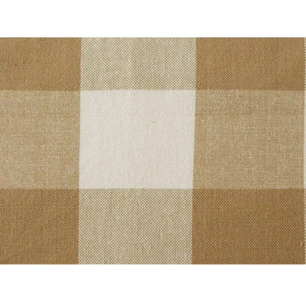 Checked Cotton Checks Table Cloth (Beige)