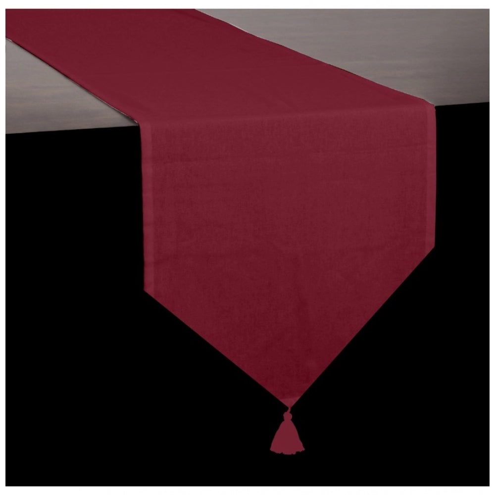 Solid Cotton Table Runners (Maroon)