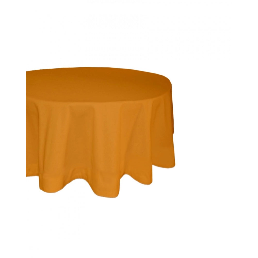 Solid Cotton Plain Table Cloth (Orange)