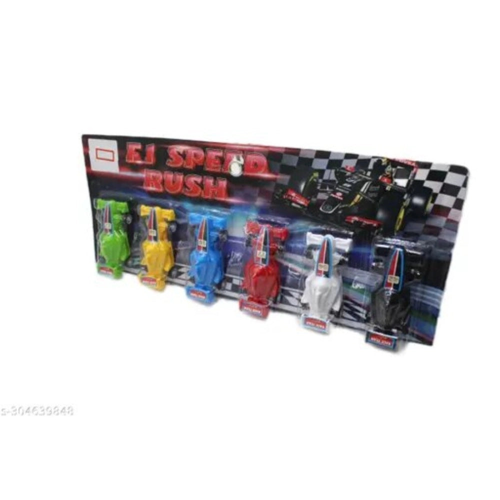 6_Pcs Set Colorful Mini Pull Back car Set | Plastic | Toys | 3+ Years,