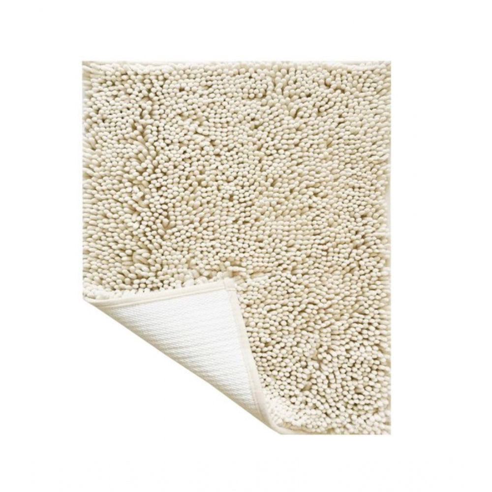 Polyester Knitted Bathmats Sets (Beige, Size: 20x30 In)