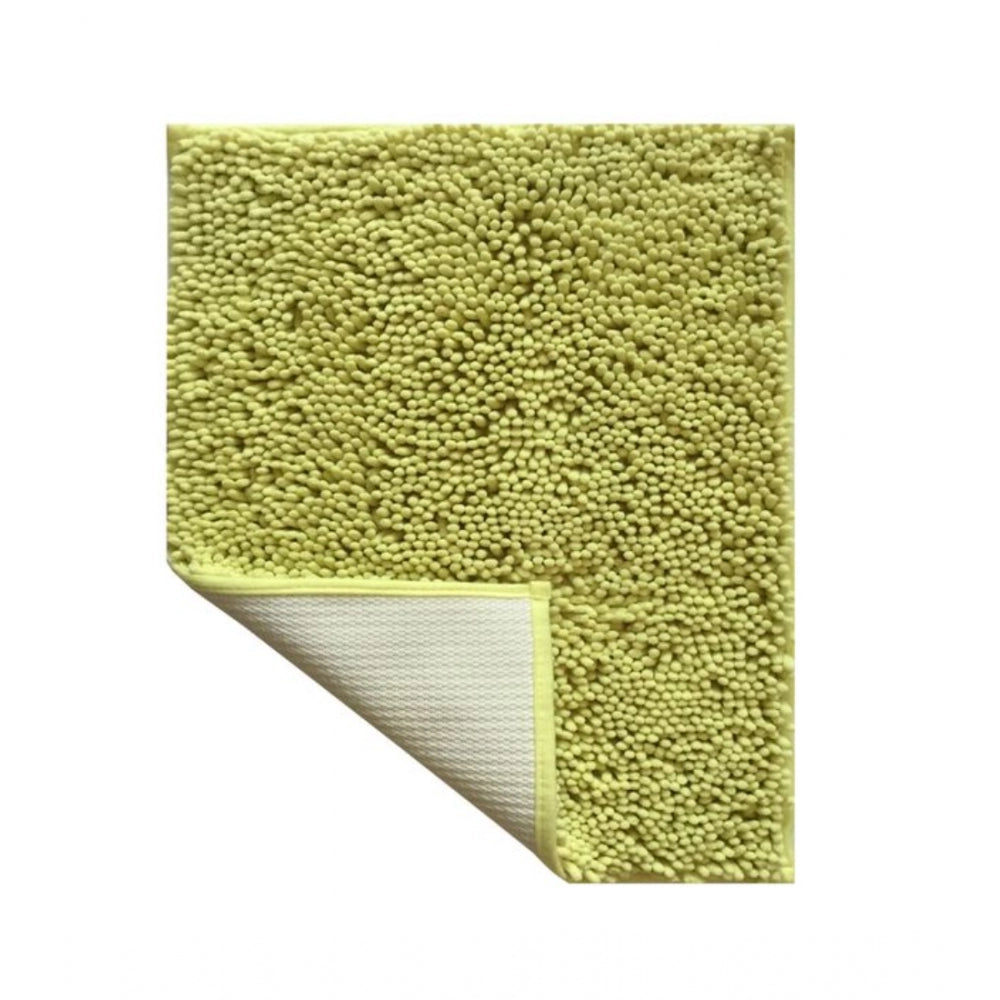 Polyester Knitted Bathmats Sets (Green, Size: 20x30 In)