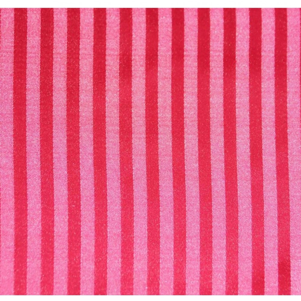 Pack Of_4 Polyester Solid Chairpads (Pink, Size: 16x16 In)