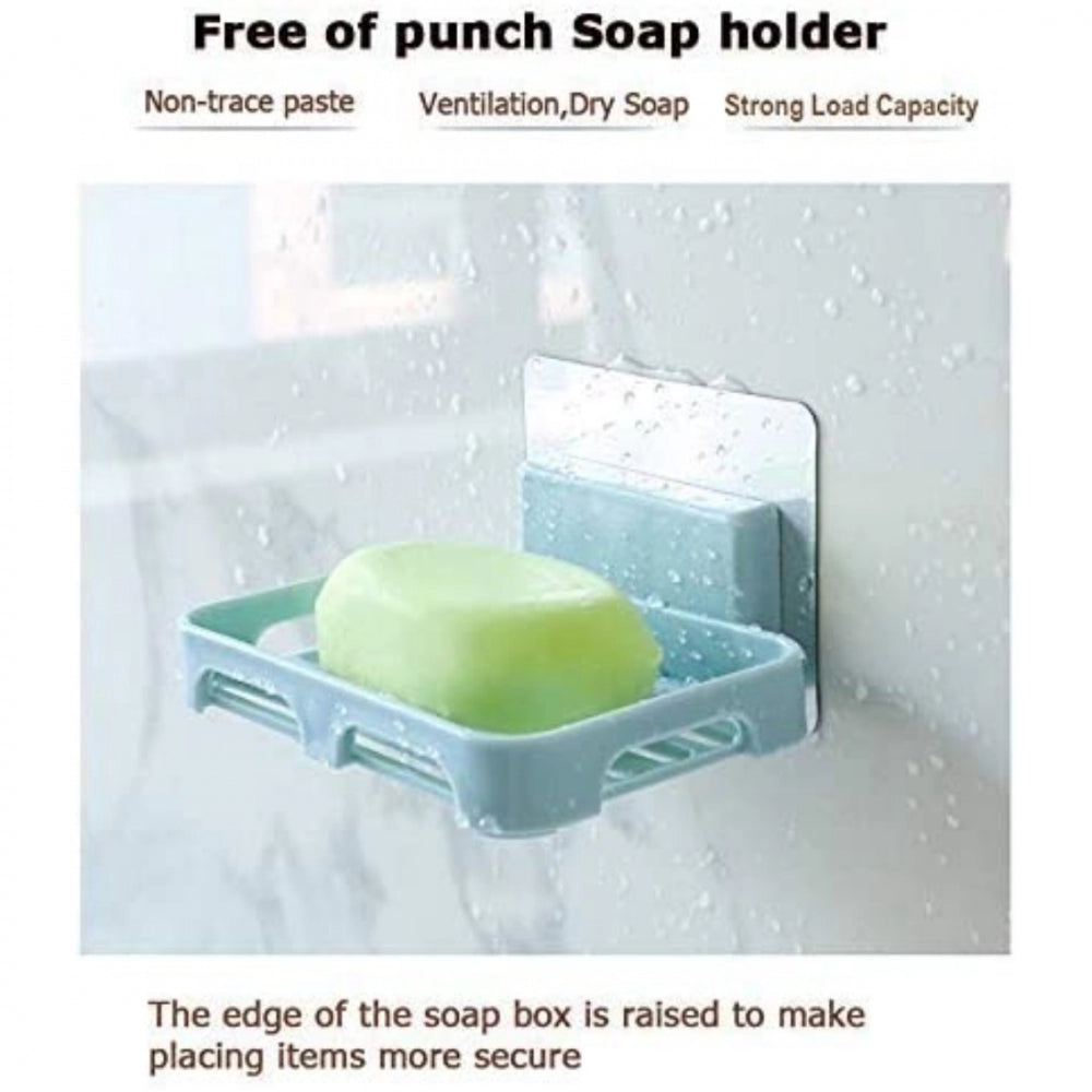 Generic Pack Of_2 Soap Holder Magic Sticker (Color: Assorted)