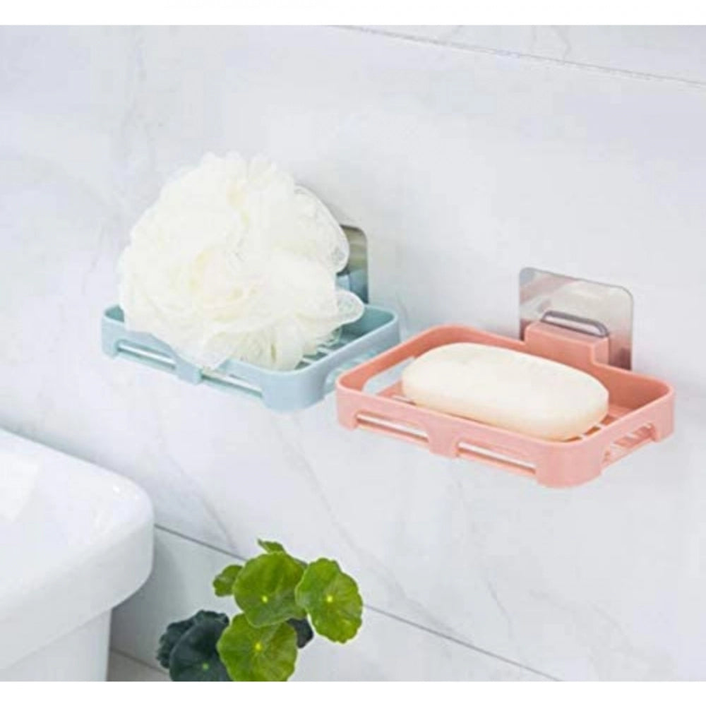 Generic Pack Of_2 Soap Holder Magic Sticker (Color: Assorted)