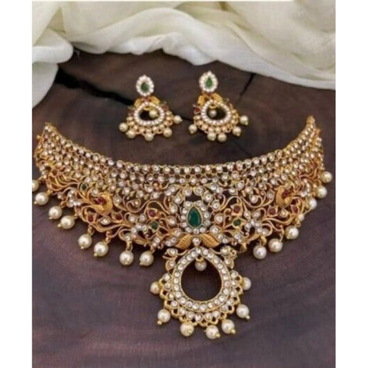 Women's Elegent Jewellery Set (White, Free Size)