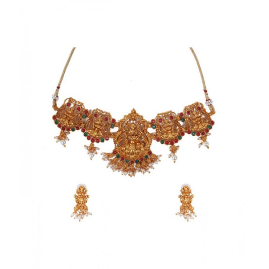 Women's Elegent Temple Jewellery Set (Multi Color, Free Size)