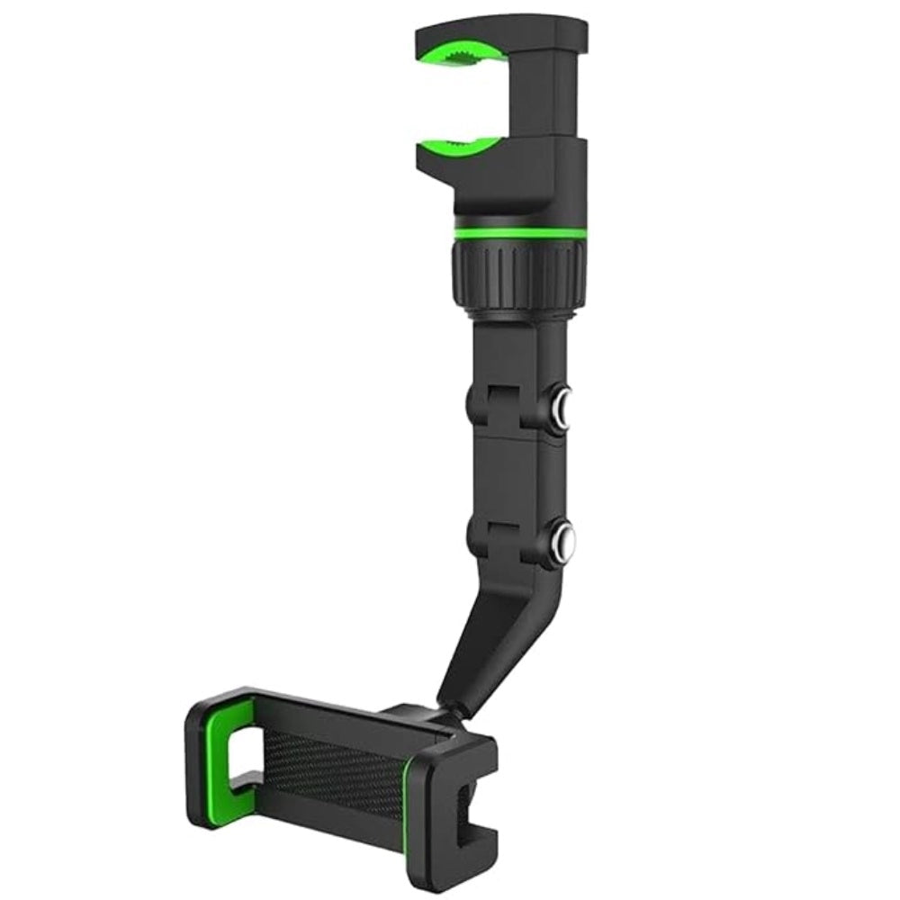 Generic Universal Clip Cell Phone Holder Multi-Joint Flexible Adjustment For Car Rear View Mirror Back Seat Video Stand (Black)