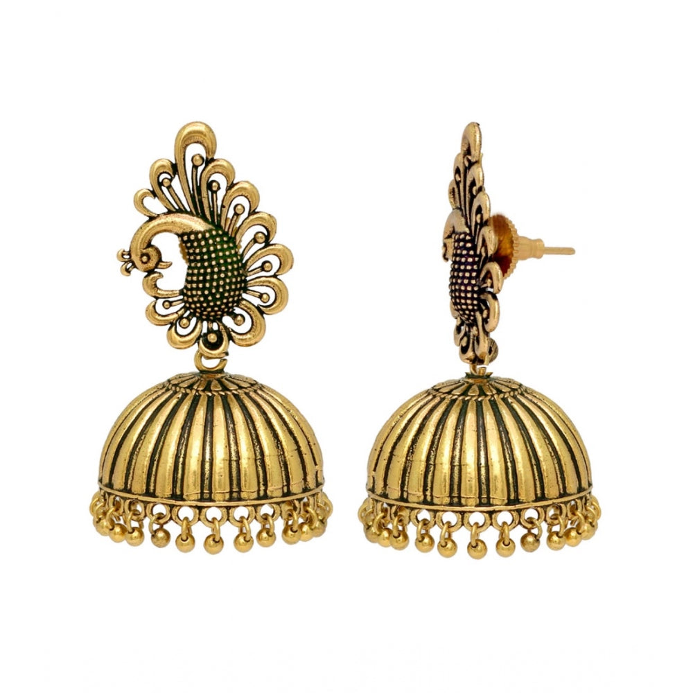 Women's Ethnic Party Wear Oxidised Jhumka Earrings