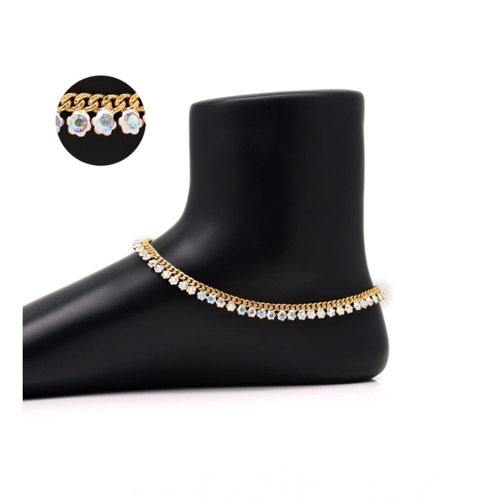 Women's Rainbow Color Anklets (Free Size: Upto 10")