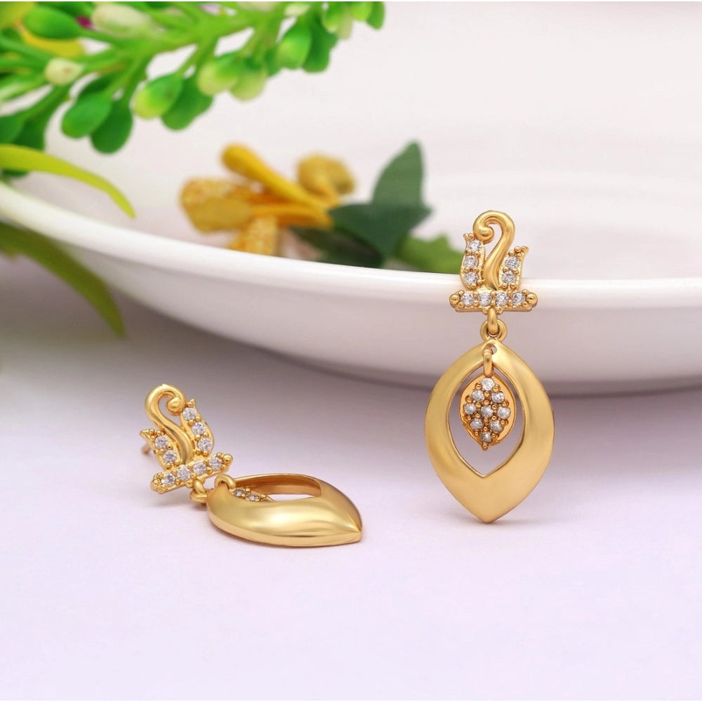 Women's Gold Color Antique Gold Plated Earrings