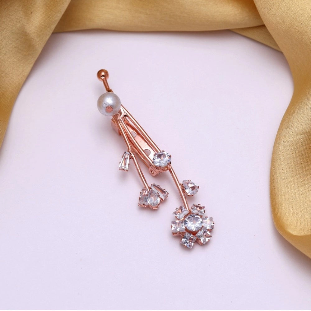 Women's White Color Brooch Use Burkha Pin &amp; Dupatta / Saree Pin