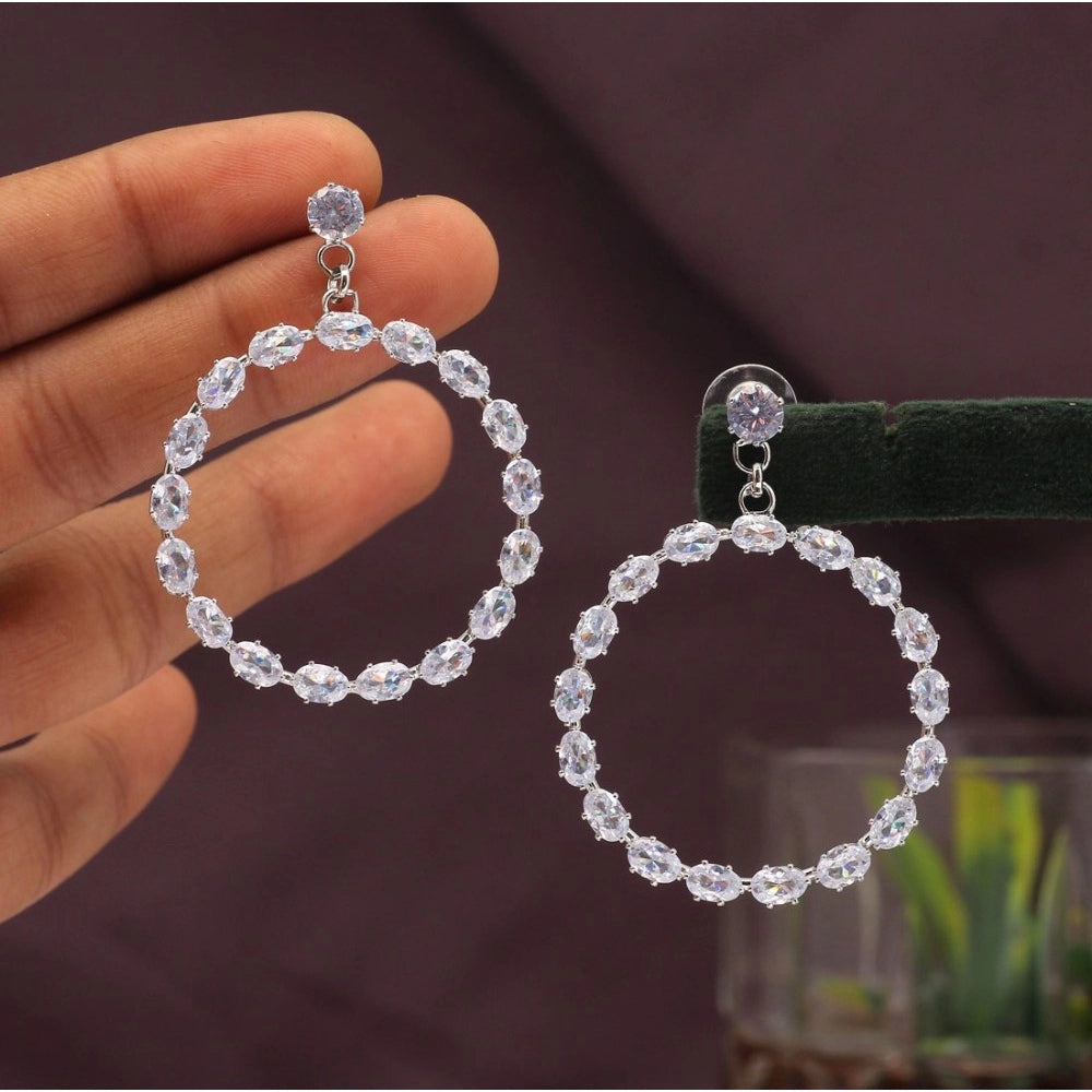 Women's White Color Antique Earrings