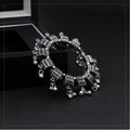 Generic Women's Silver Color Oxidised Adjustable Bracelet