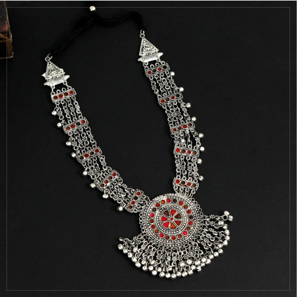 Women's Multi Color Oxidised Meena Necklace