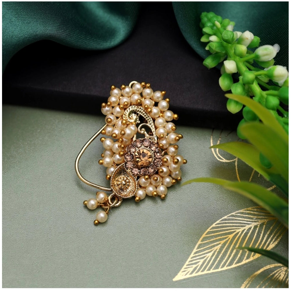 Women's Gold Color Nose Pin