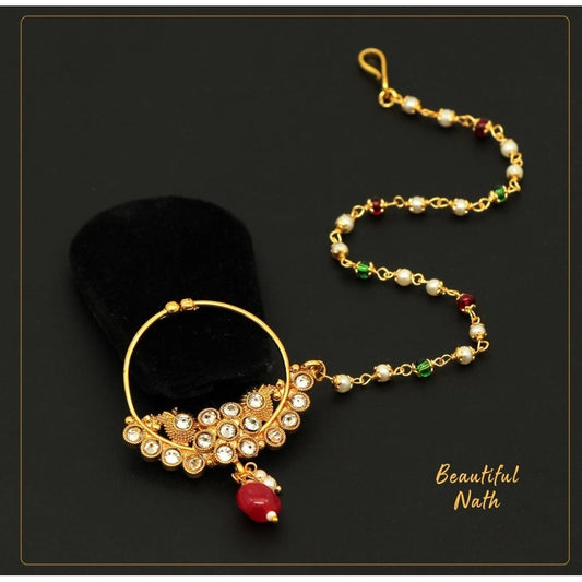 Women's Multi Color Nose Nath