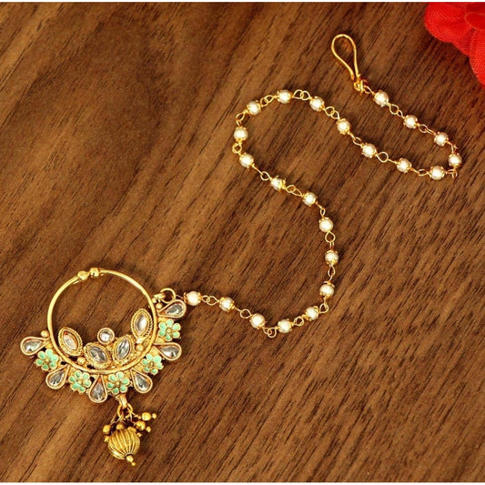 Women's Gold Color Nose Nath
