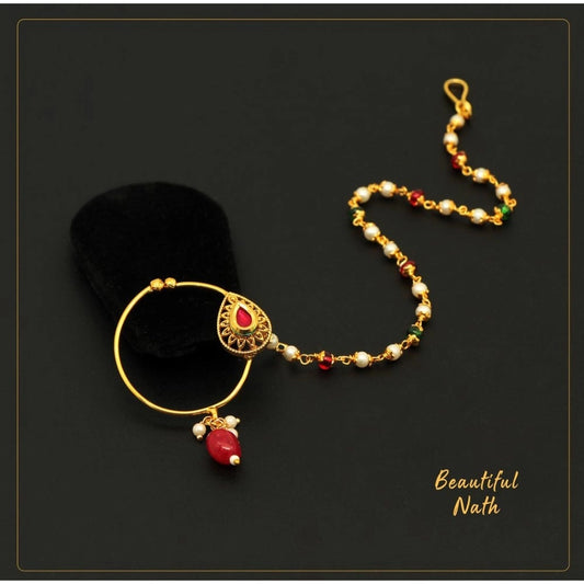 Women's Multi Color Nose Nath