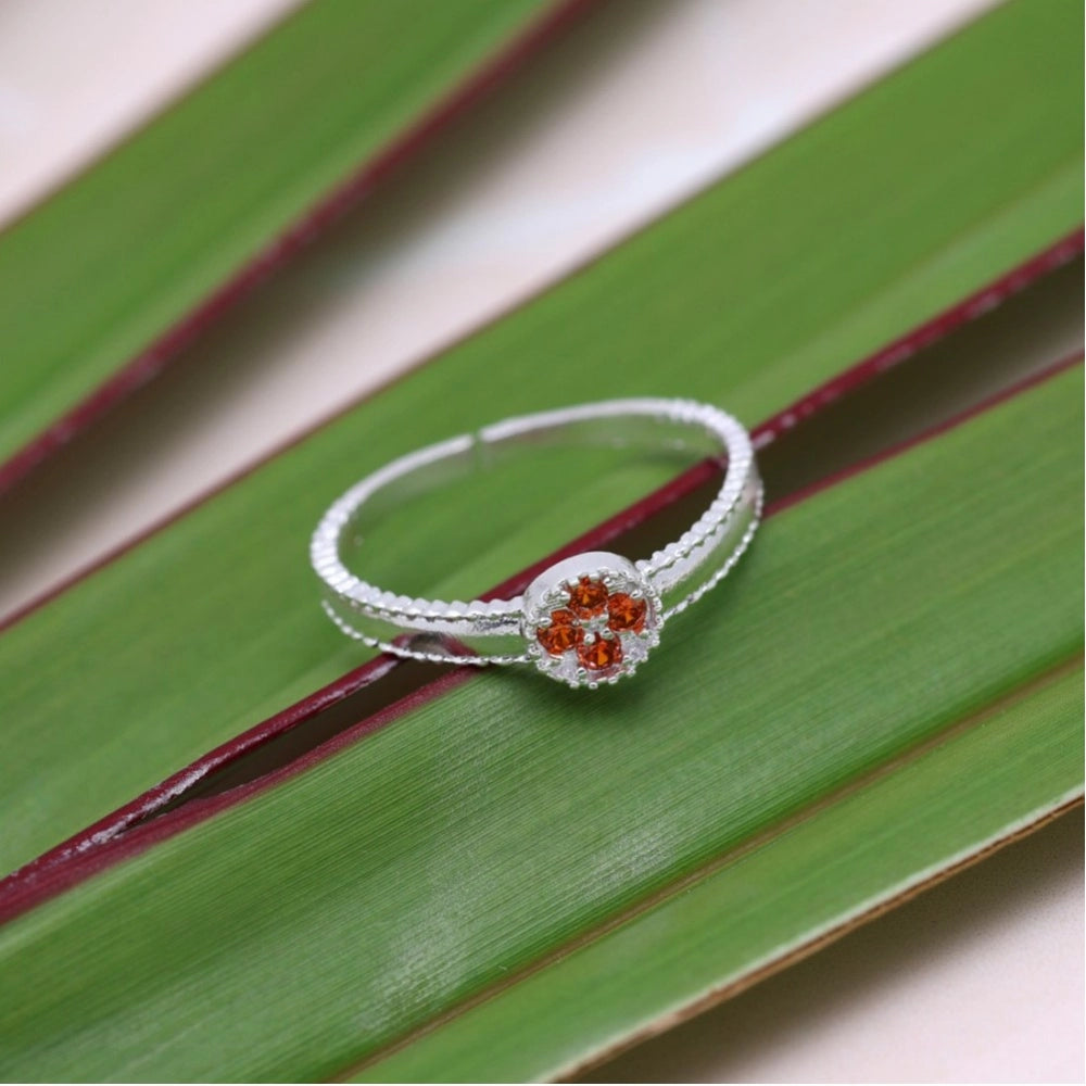 Women's Multi Color Assorted Design Toe Rings Combo Of 4 Pairs