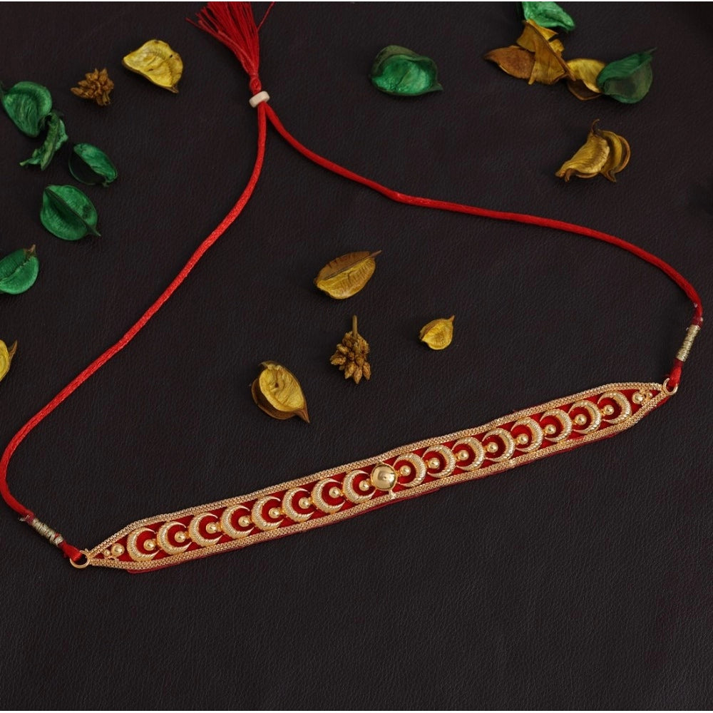 Generic Women's Gold Color Choker Gold Plated Necklace