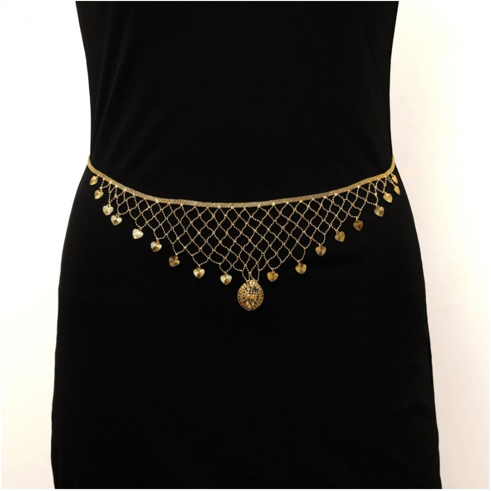 Women's Gold Plated Kamarband Waist Belt For Women//Girls Adjustable Chain