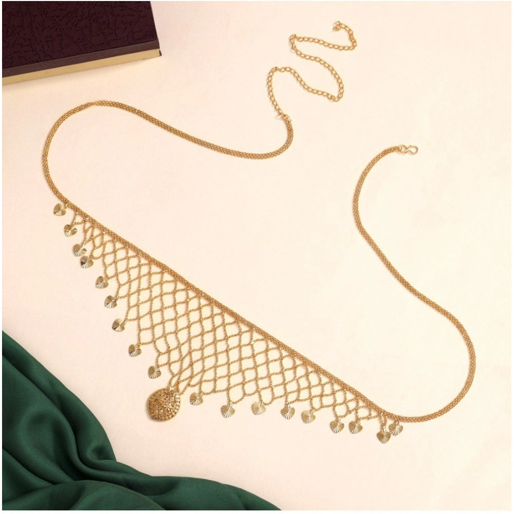 Women's Gold Plated Kamarband Waist Belt For Women//Girls Adjustable Chain