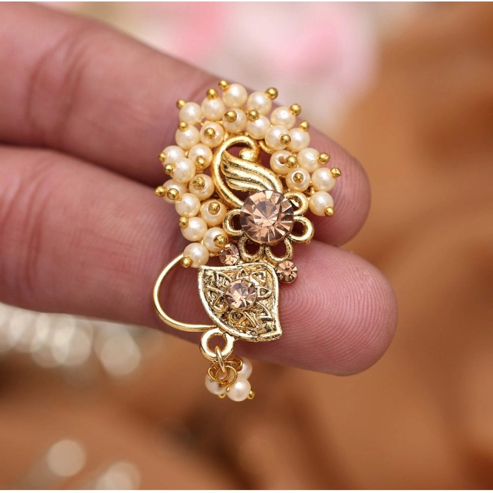 Women's Gold Color Nose Pin