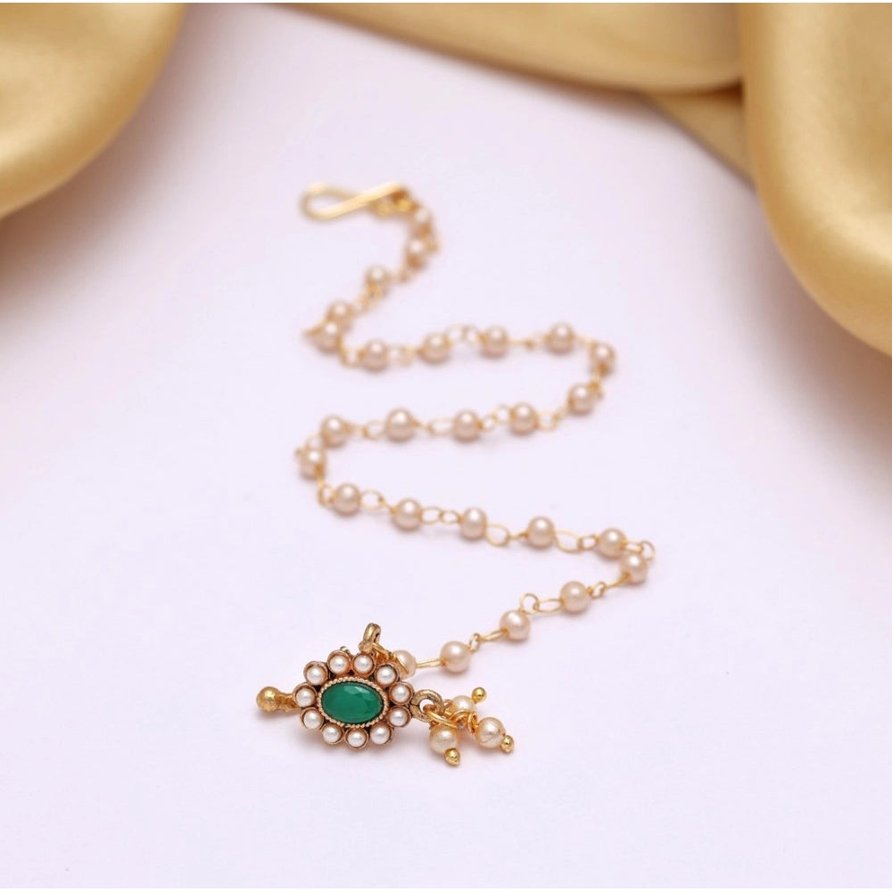 Women's Green Color Nose Nath