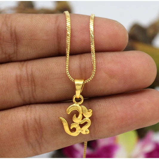 Women's Gold Color Om Temple Locket