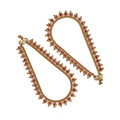 Generic Women's Rani Color Anklets (Free Size: Upto 10")