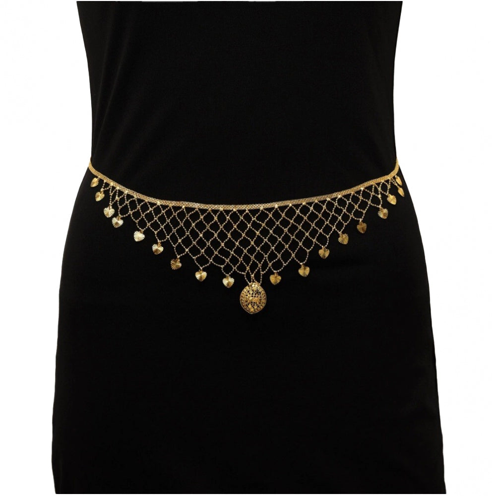 Women's Gold Plated Kamarband Waist Belt For Women//Girls Adjustable Chain