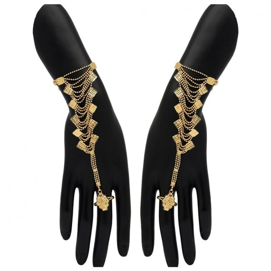 Women's Gold Plated Hathphool Adjustable Chain