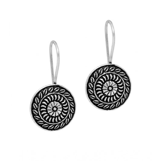 Women's Indian Traditional Oxidised Stud Brass Earrings