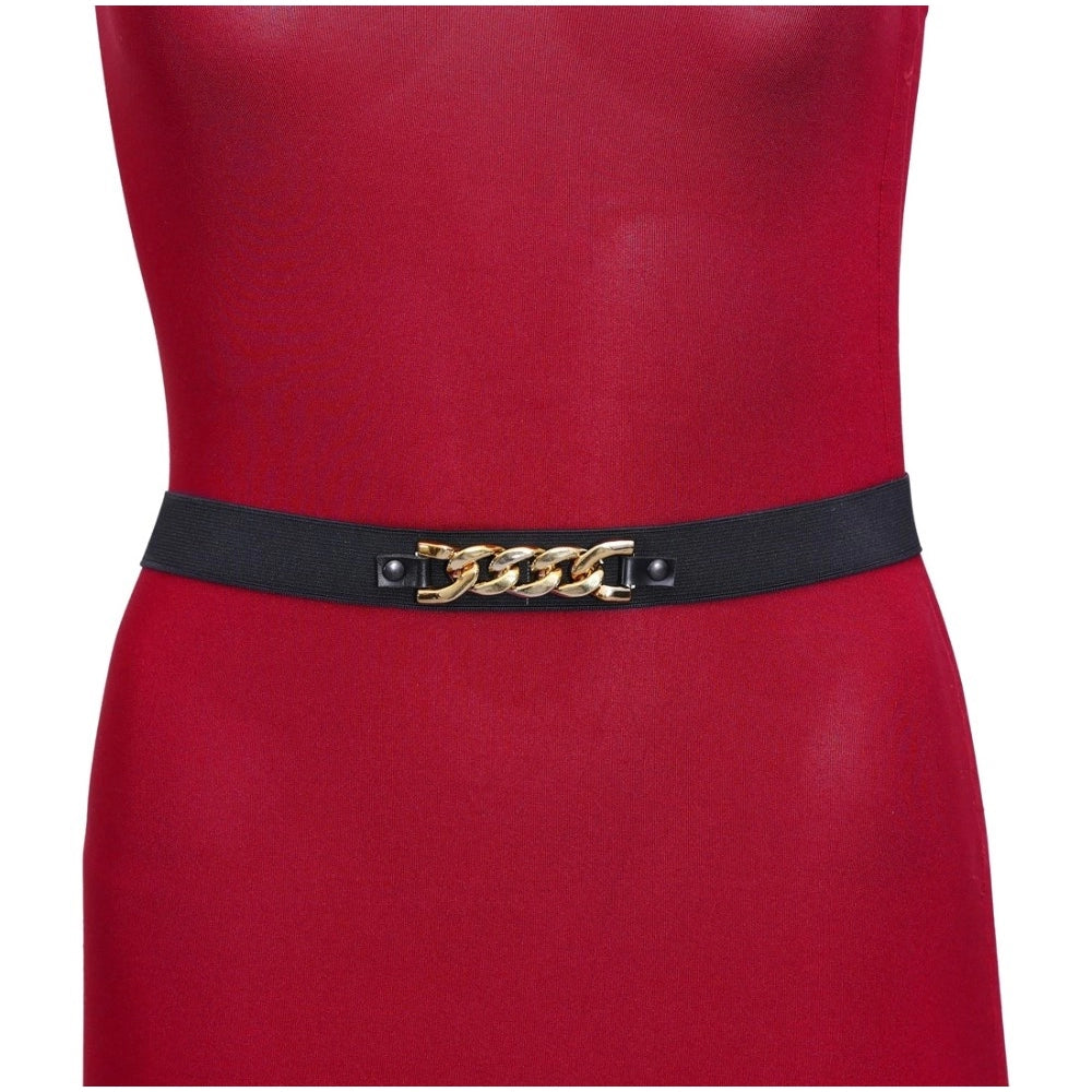 Women's Gold &amp; Black Color Kamarband Elastic Waist Belt For Women//Girls Adjustable Hip Belt