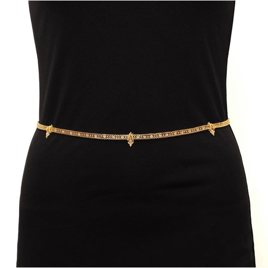Women's Gold Plated Kamarband Waist Belt For Women//Girls Adjustable Chain