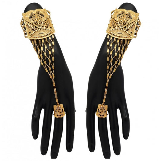Women's Gold Plated Hathphool Adjustable Chain