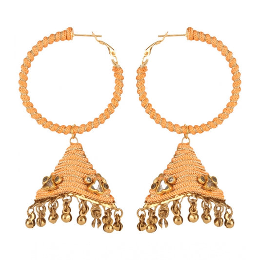 Women's Rose Gold Plated Alloy Earrings (White)