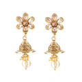 Generic Women's Rose Gold Plated Alloy Earrings (Gold)