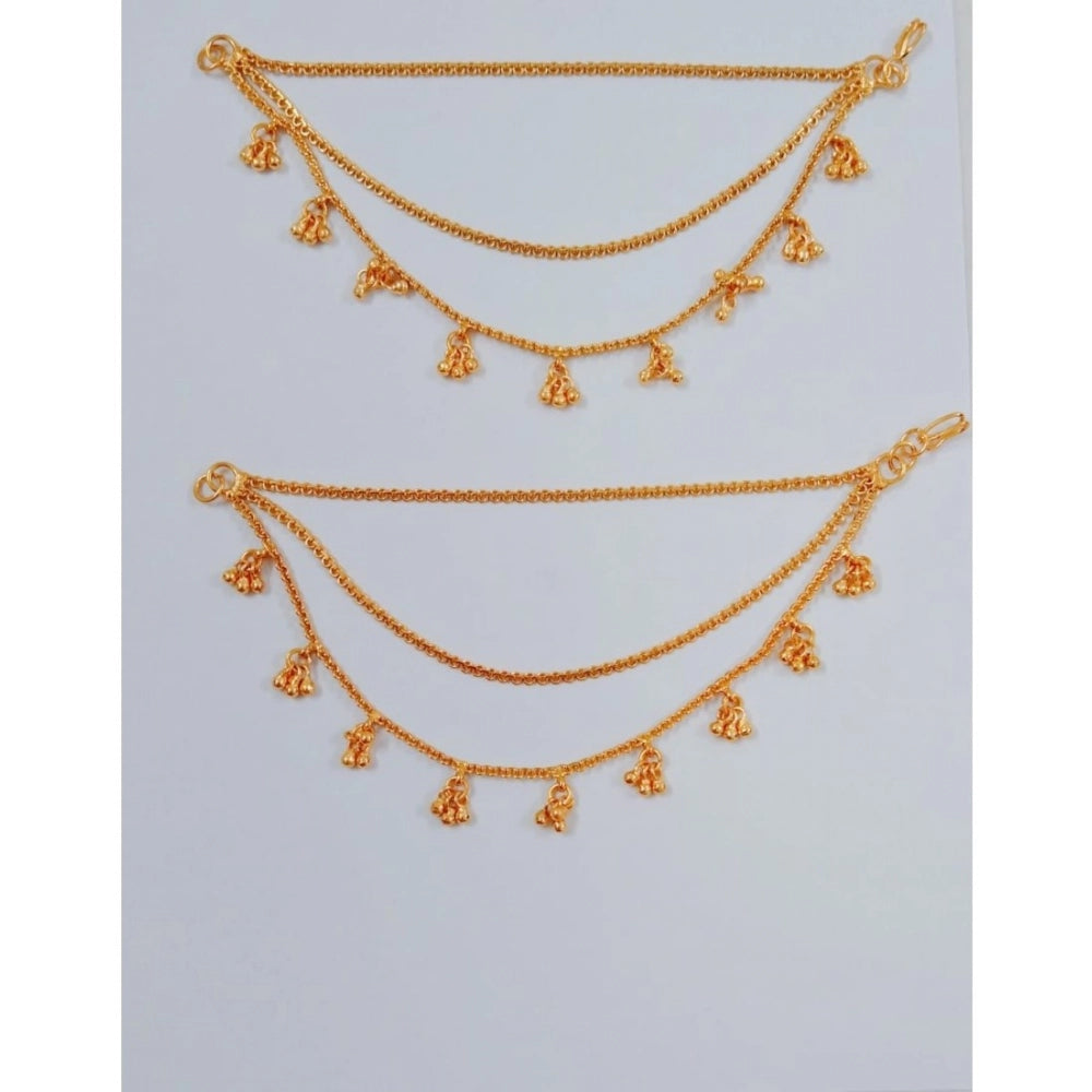 Generic Women's Rose Gold Plated Alloy Drops &amp; Danglers (Gold)