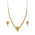 Generic Women's Rose Gold Plated Alloy Necklace &amp; Earings Set (Gold)