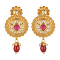 Generic Women's Rose Gold Plated Alloy Earrings (Gold)